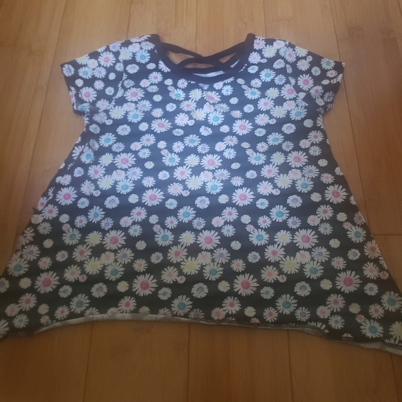 GIrls Garanimals Black & White Colorful 4T Floral Print - Picture 3 of 3